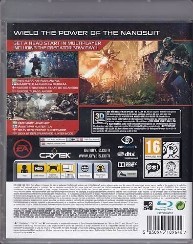 Crysis 3 Hunter Edition - PS3 - Platinum (B Grade) (Genbrug)